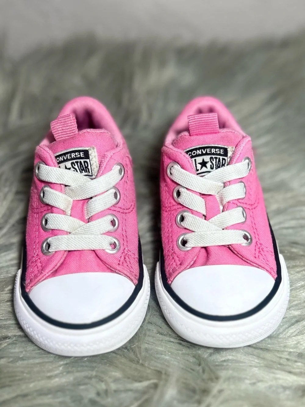 Converse CHUCK TAYLOR ALL STAR OX CORE - TODDLER Pink Low Top Sneaker Sz 5